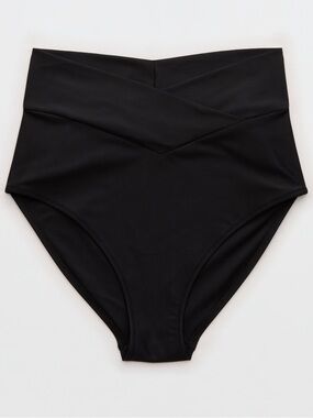 Aerie High Rise Full Coverage Crossover Bikini Bottoms